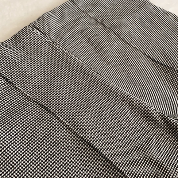Massimo Fabbro Italy | Houndstooth Front Seam Pull On Crop Pants Black/White 10 - Picture 3 of 11
